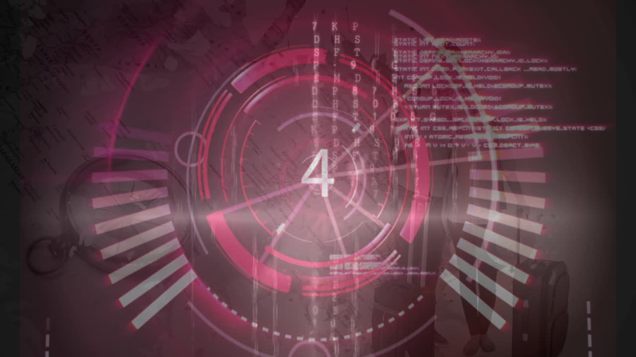 cuenta atrás contra un fondo gris 4k