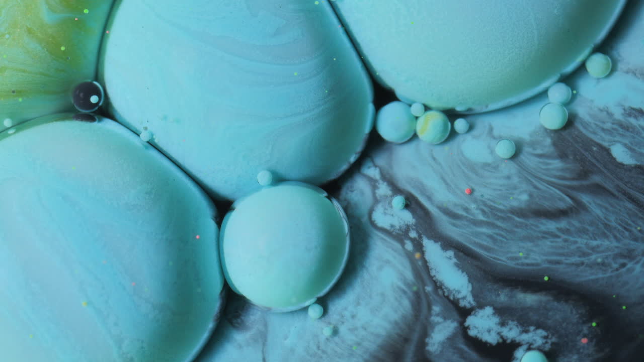 arte fluido abstracto con burbujas