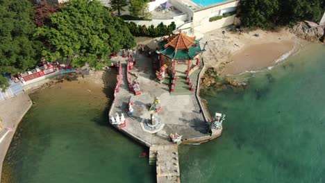 aerial view of repulse bay kwan yin temple, hong kong