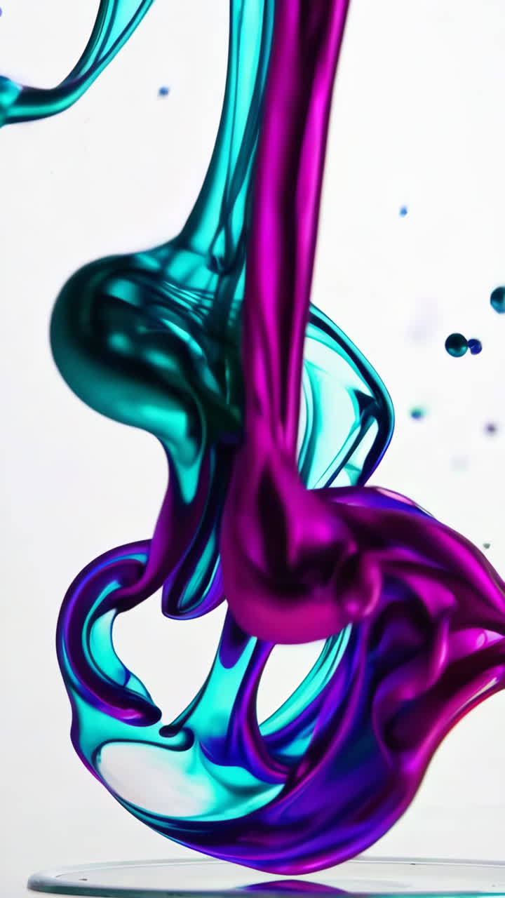 arte líquido abstractamente colorido