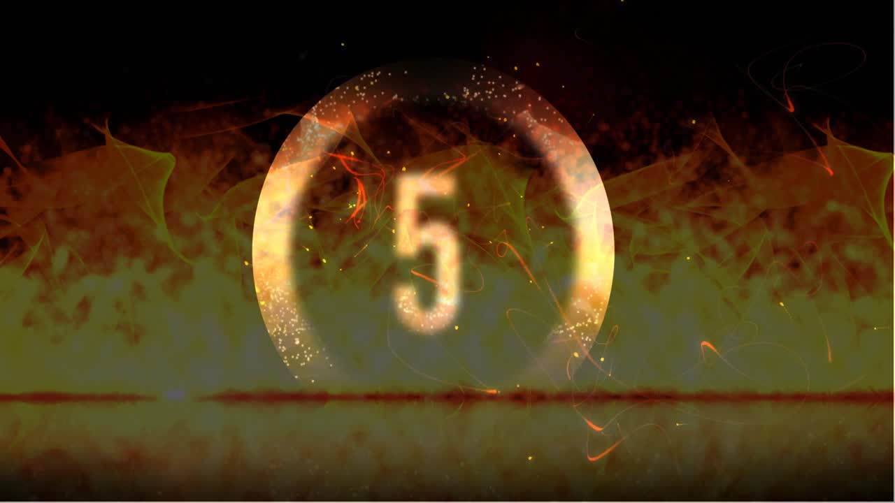 애니메이션 카운트다운 비디오 4k