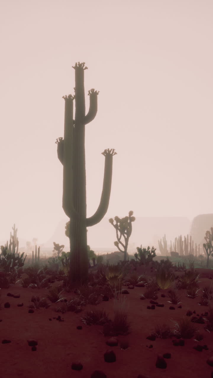 cactus saguaro en el desierto