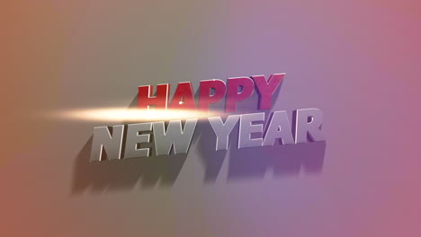 texto colorido feliz año nuevo en color degradado