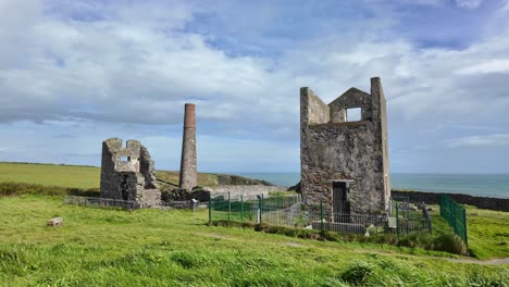 역사적인 산업 건물 커드스타운 프하우스 (tankardstown pumphouse) 마혼 (bunmahon) 구리 광산 워터포드 (waterford)