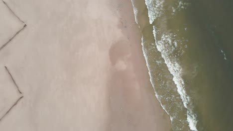 tracking the shoreline of lake michigan in early spring