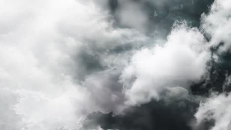 sicht von oben, dunkle wolken und gewitter
