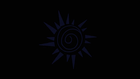 símbolo del sol índigo