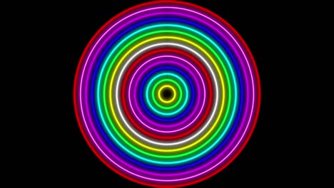 neon geometric pattern illumination animation motion graphics