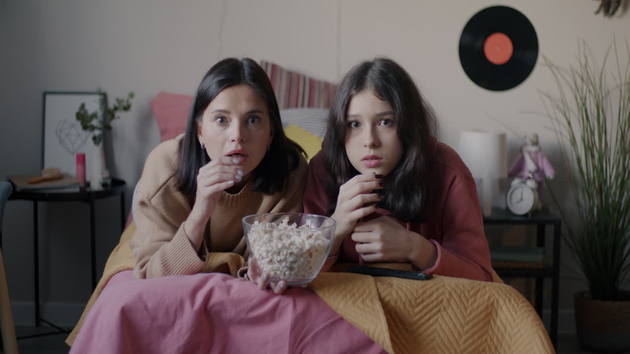 Sisters Watching a Movie