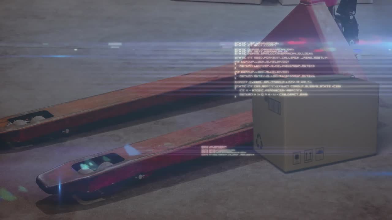 창고에서 데이터 처리의 애니메이션