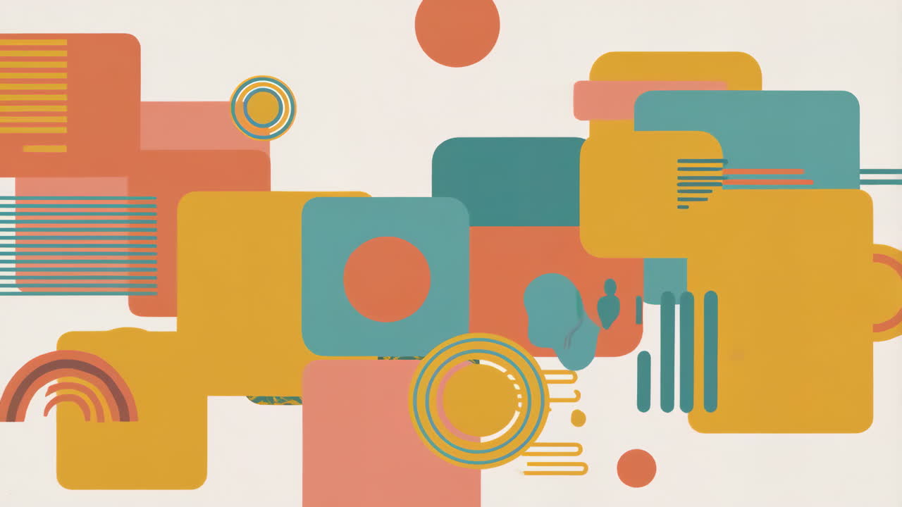 Abstract Geometric Shapes Background with Modern Design