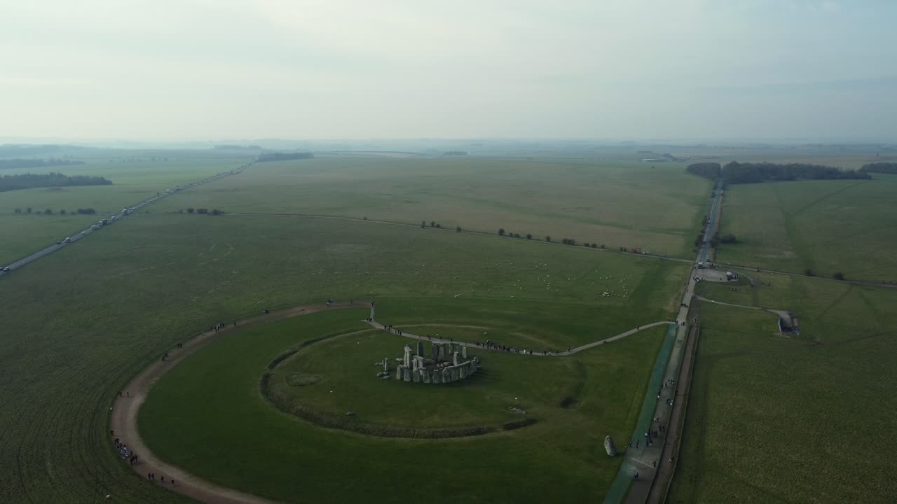 Aerial view of Stonehenge