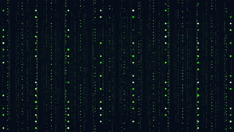 Symmetrical-grid-of-green-dots-on-black-background