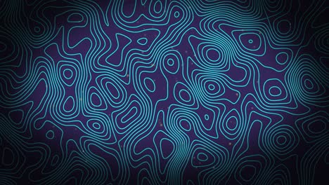 animación de patrones de topografía en un patrón sin costuras contra un fondo azul