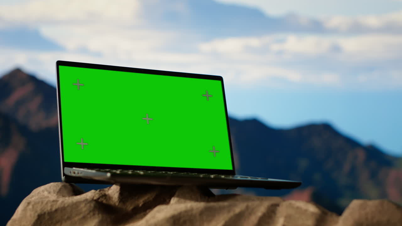 dramático paisaje de montaña rocosa con espacio de copia aislado