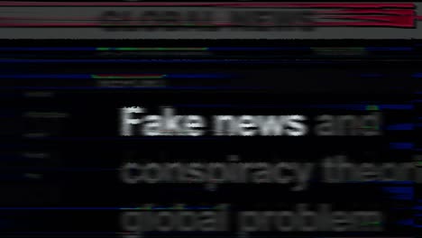 headline titles media with fake news and hoax information seamless looped animation