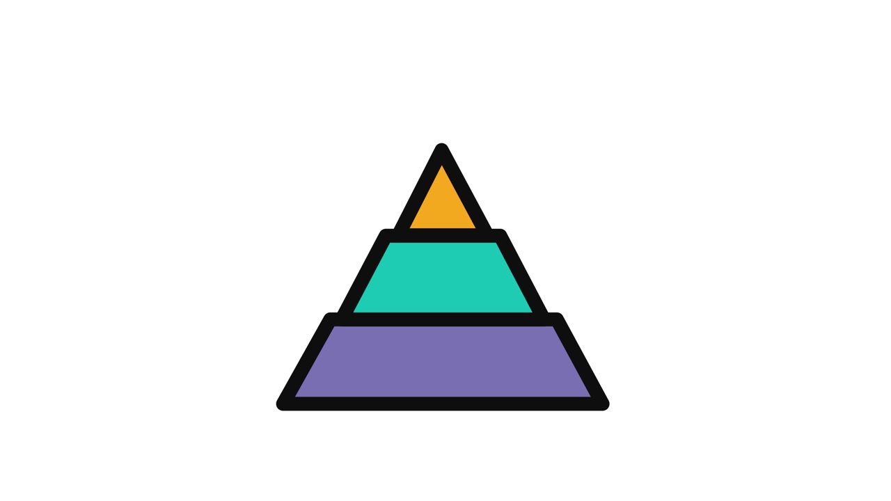 Gerarchia a Piramide Animata con Nodi di Connessione