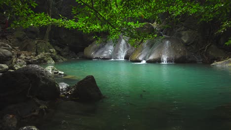 waterfall in jungle thailand