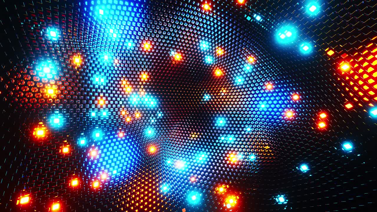 Uno sfondo colorato con molte luci. Animazione in loop.