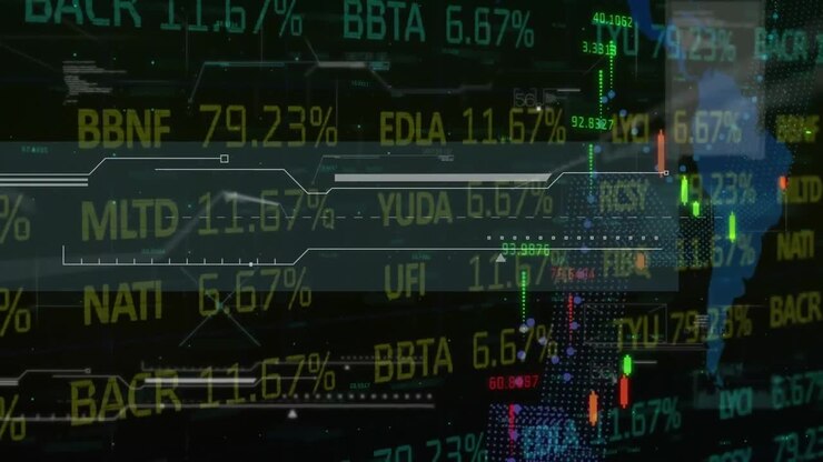 Animation of statistics and financial data processing