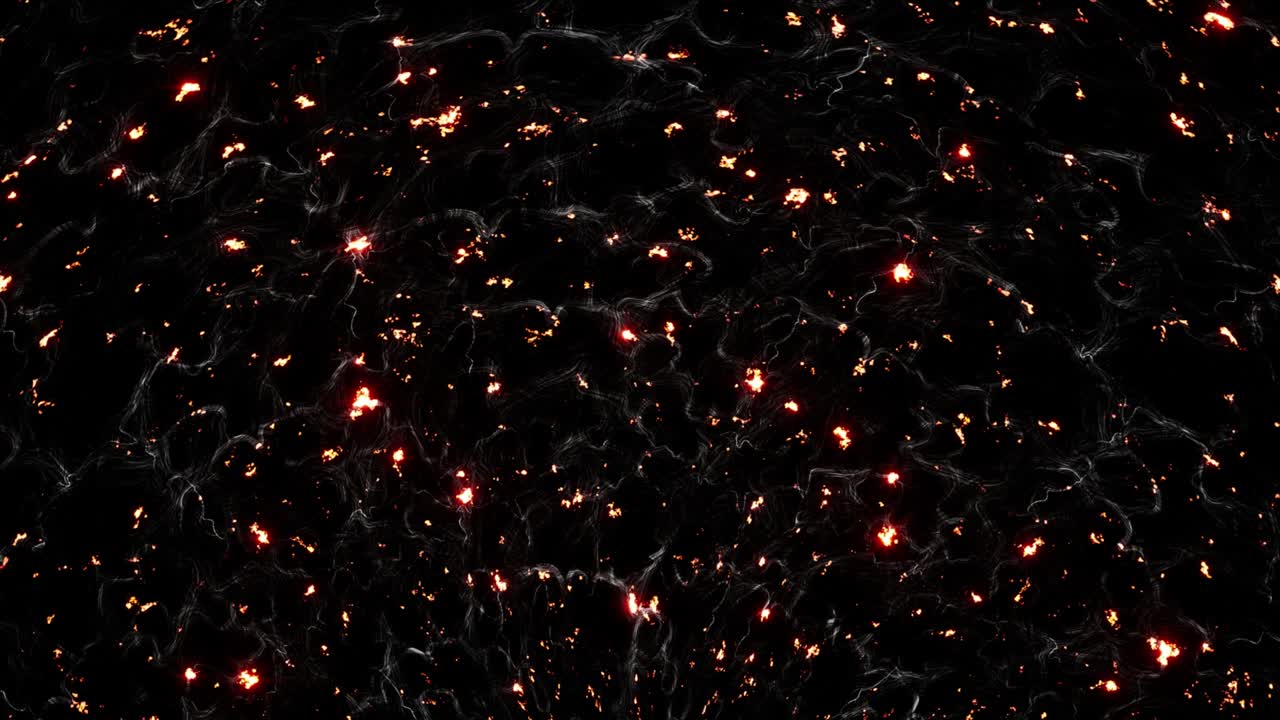 반이는 불과 연기 효과 배경