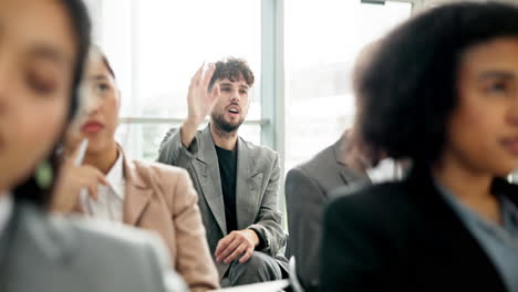 Seminar,-Frage-Oder-Lernen-Von-Geschäftsleuten