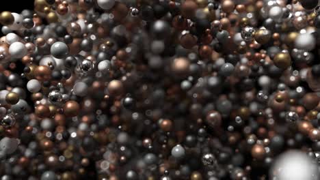 abstract background with metal spheres