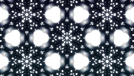 4k fuegos artificiales de flores caleidoscopio de partículas abstracto animación de bucle de fondo