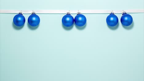 las bolas azules stop motion concepto de navidad