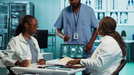 african american physician discuss with a girl about health care concerns