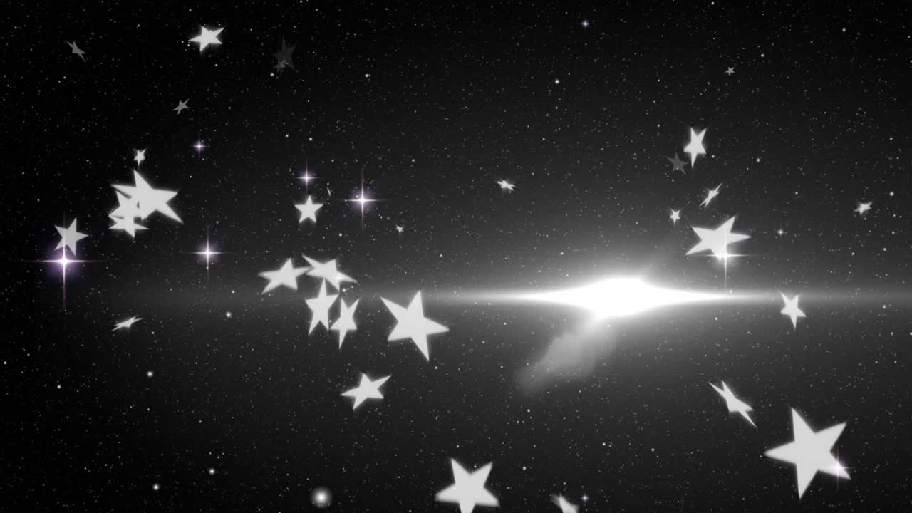 animación de paisajes nocturnos de invierno