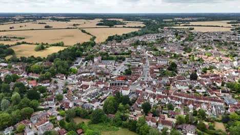 coggeshall town essex uk drone,aerial high angle