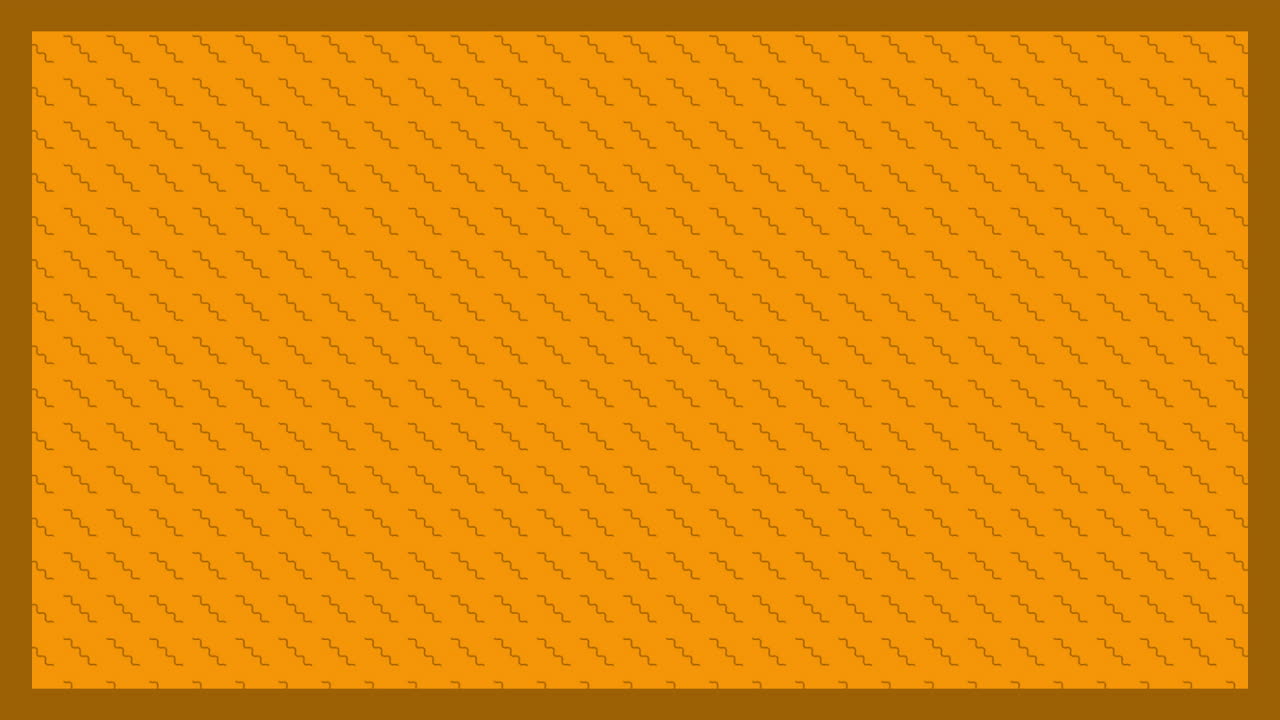animación de formas en zigzag marrones en líneas diagonales sobre fondo naranja