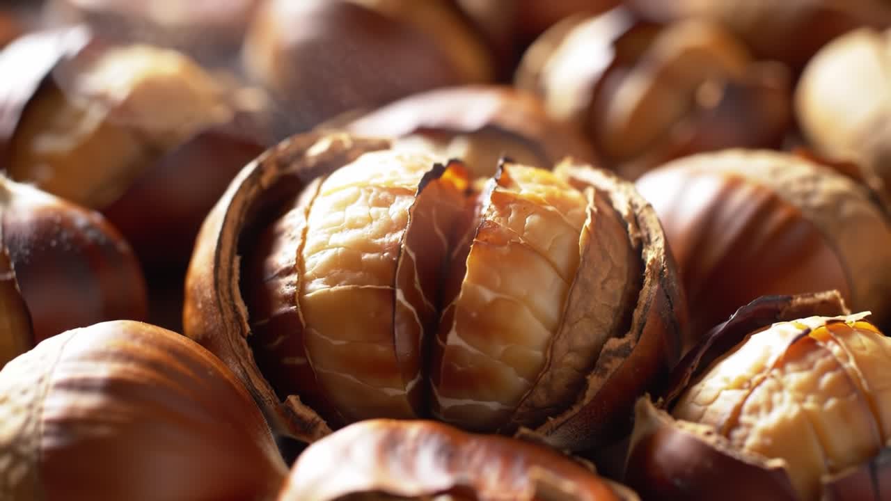 Roasted Chestnuts Close-up