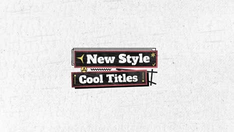 grunge titles and text designs