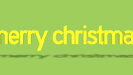 Rolling-Merry-Christmas-text-on-green-gradient