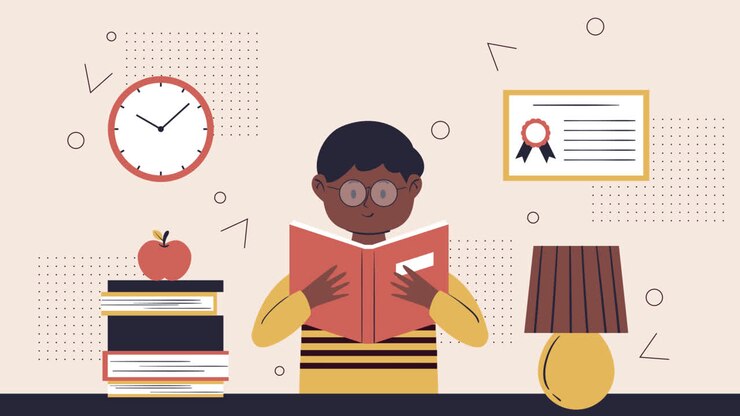 Student Reading at Home