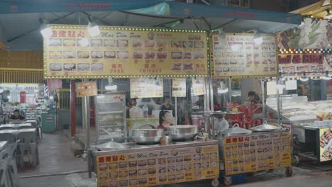 night market dim sum food stalls