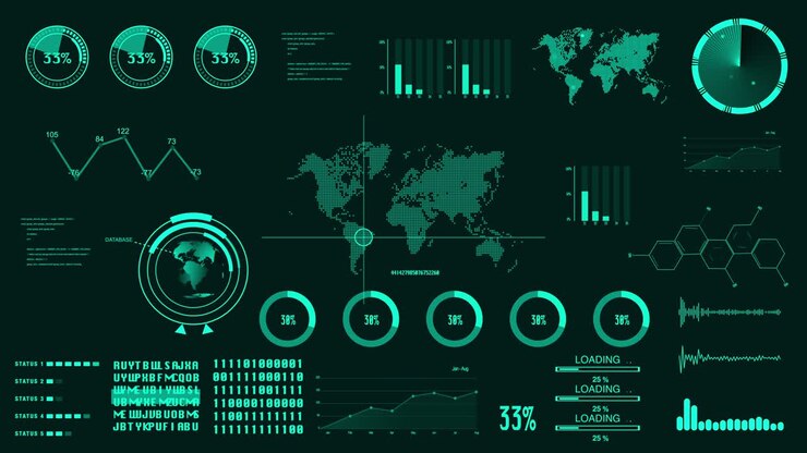 Abstract technology ui futuristic concept hud interface hologram elements of digital data