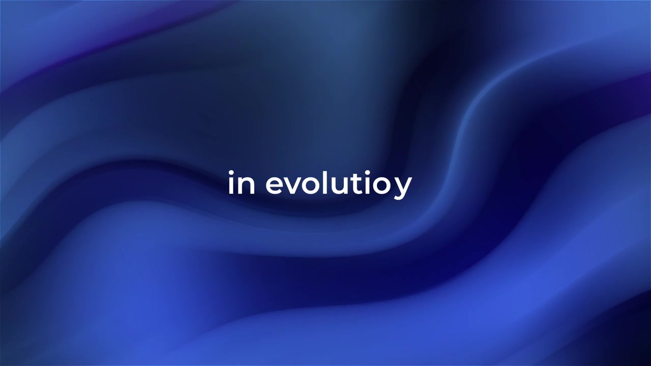 Abstract Blue Gradient Background with Text Animation