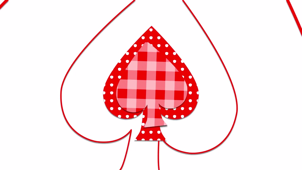 Red and White Pattern with Letter R