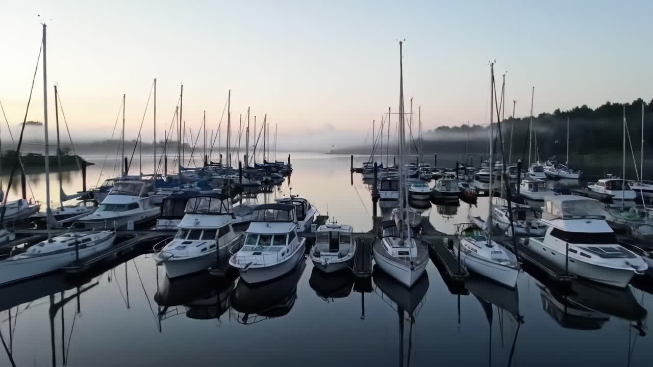 Misty Morning at the Marina