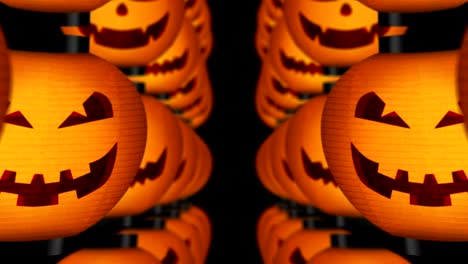 halloween pumpkin lanterns, loop