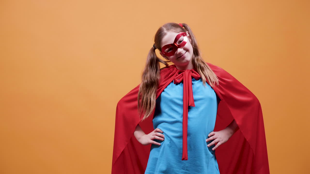 Girl in Superhero Costume