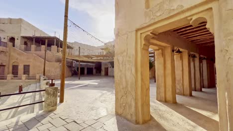아랍에미리트(uae) 올드 두바이(old dubai)의 알 파히디(al fahidi) 인근 고대 건축물