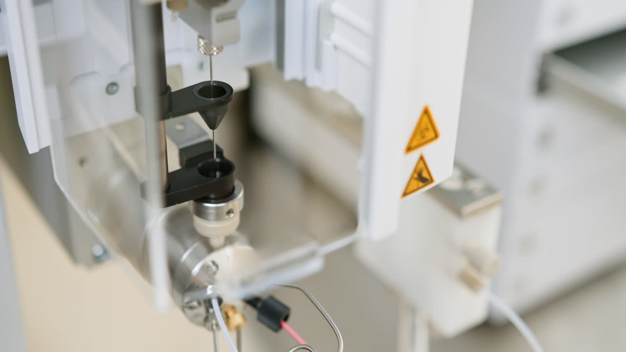 Close-up of laboratory equipment