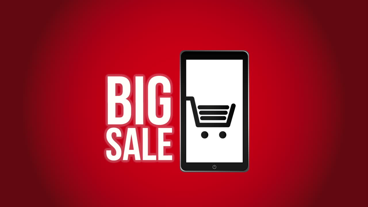 promoción de compras en línea de grandes ventas