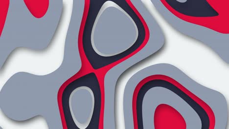 red, navy blue and gray trendy abstract wavy background. psychedelic animated background. 4k resolution animation. modern minimal animation design banner. 3d dynamic futuristic shapes