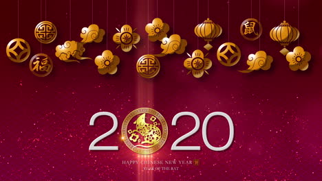 chinese new year, year of the rat 2020 also known as the spring festival