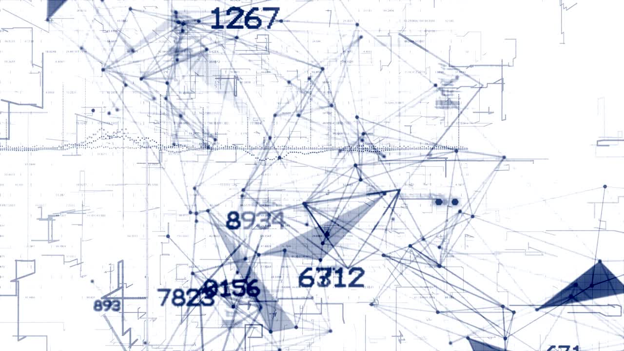 los números matemáticos de la red codifican la animación de bucle sin fisuras.
